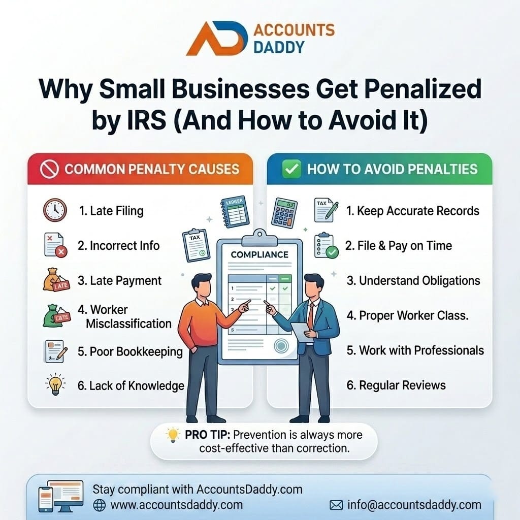 Why Small Businesses Get Penalized by IRS (And How to Avoid It)